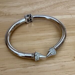 Vita Fede Silver Crystal Mini Titan Cuff Bracelet